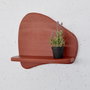 Hanah Home Estantería de Pared de Madera Decorativa Roja